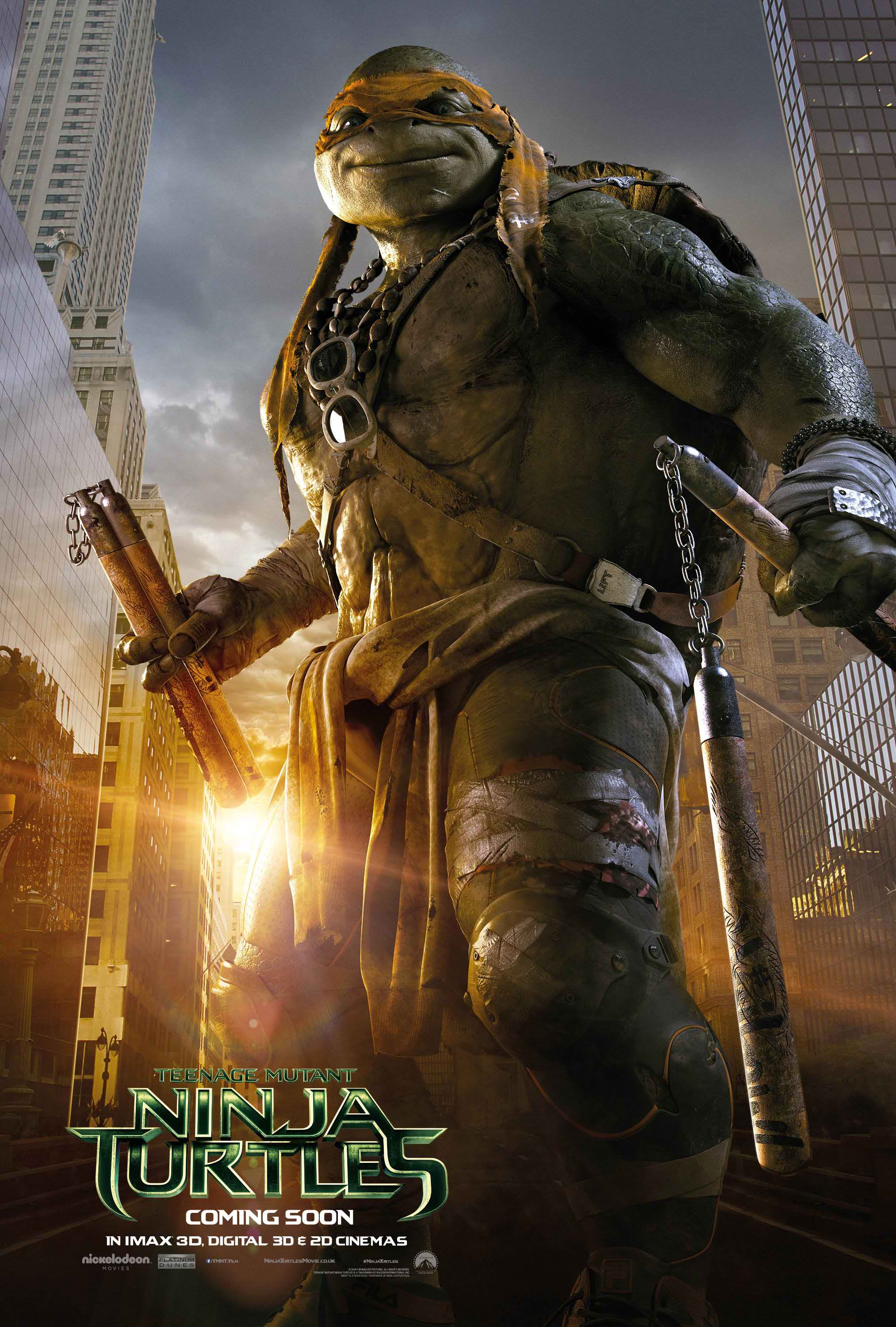 Teenage Mutant Ninja Turtles 2014 Michelangelo Poster. Wallpaper