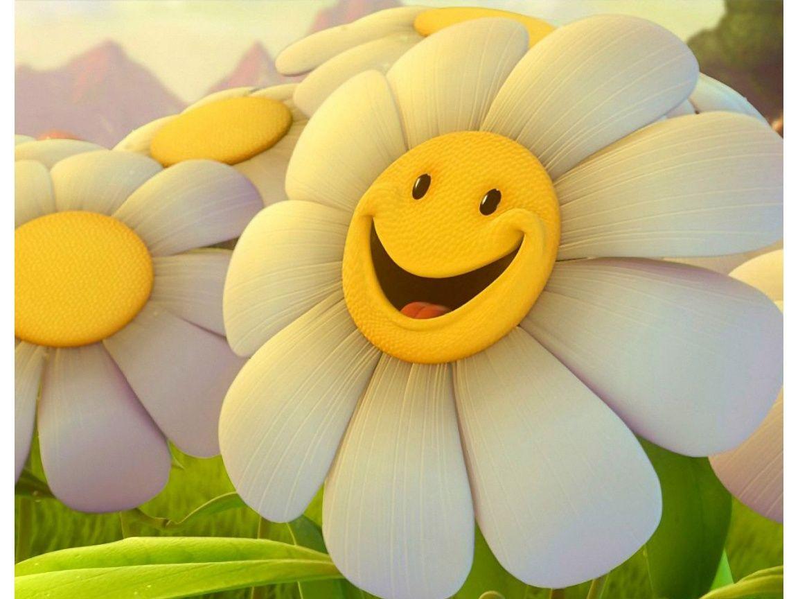 Smiley Flower Happy wallpaper