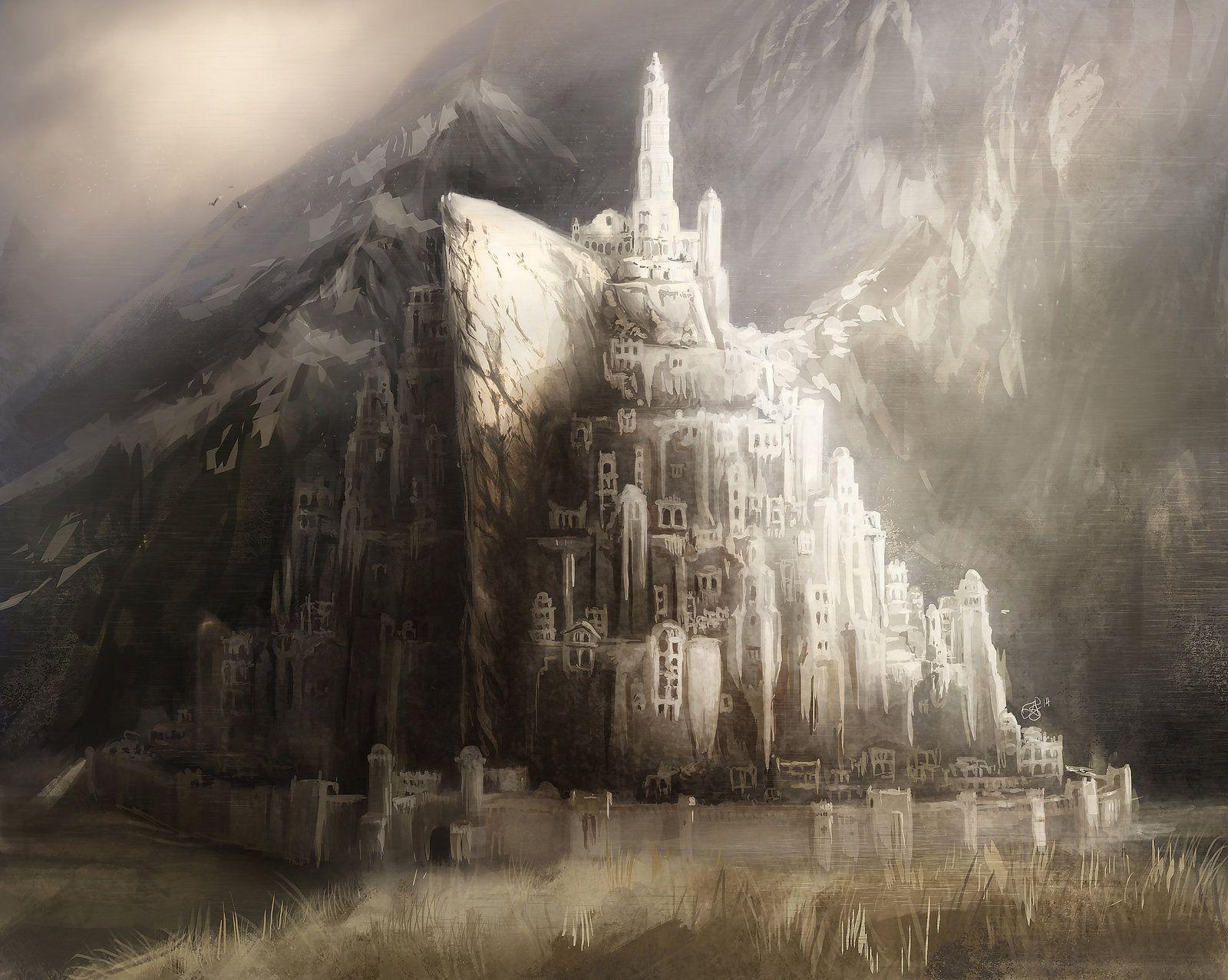 minas #tirith #lord #of #the #ring #art #4K #wallpaper