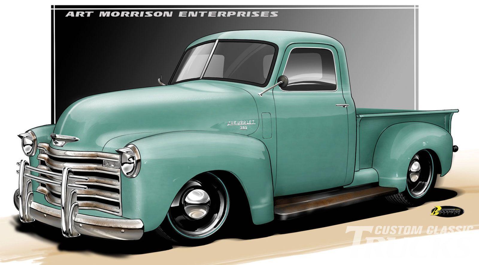 Old Chevy Truck Drawings Free Desk HD Wallpaper