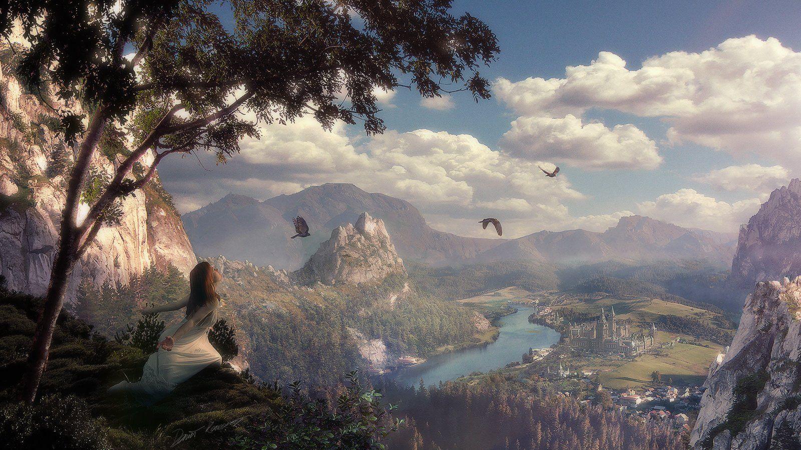 Fantasy Landscape Wallpaper Widescreen 2 HD Wallpaper. Eakai