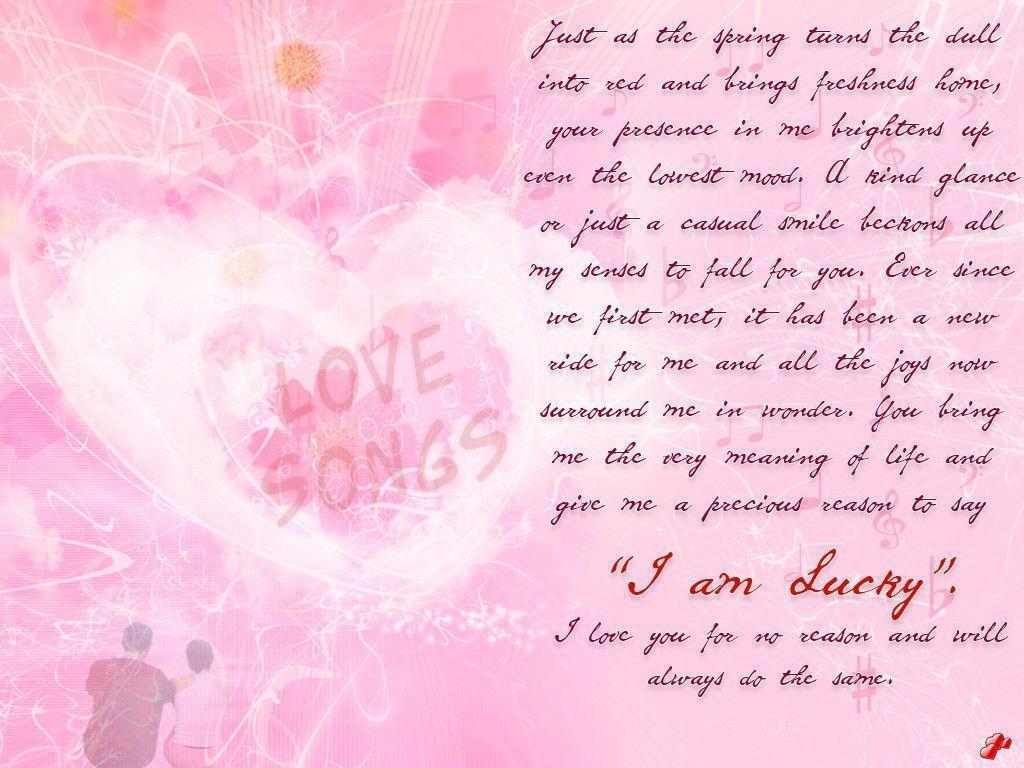 Valentine Love Song Desktop Wallpaper