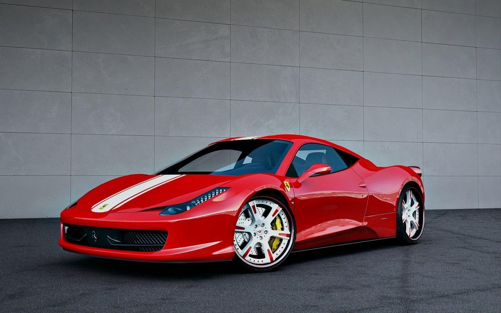 Ferrari 458 Italia Custom Rims HD Wallpaper