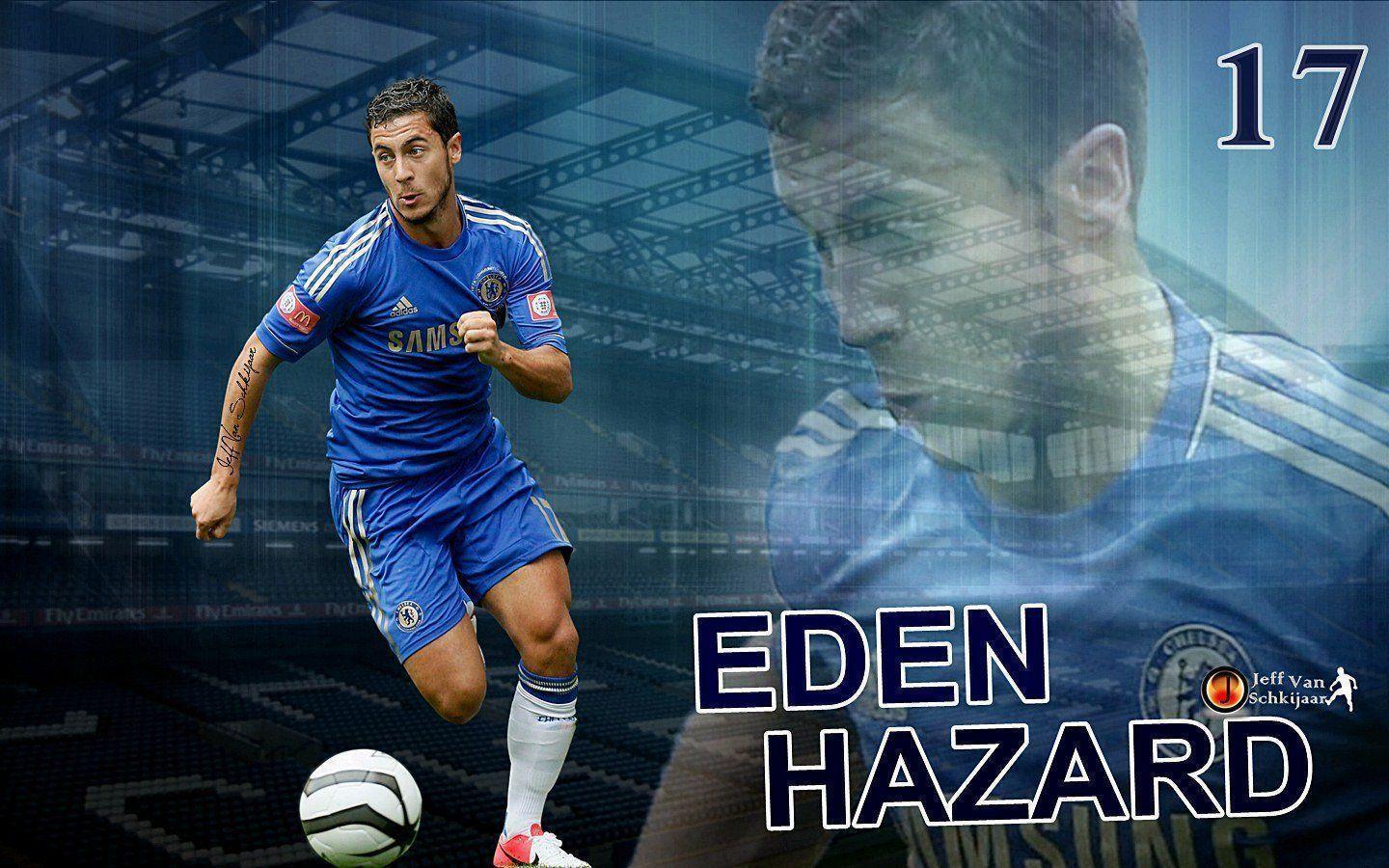 2013 2014 Eden Hazard Soccer Wallpaper Free Download
