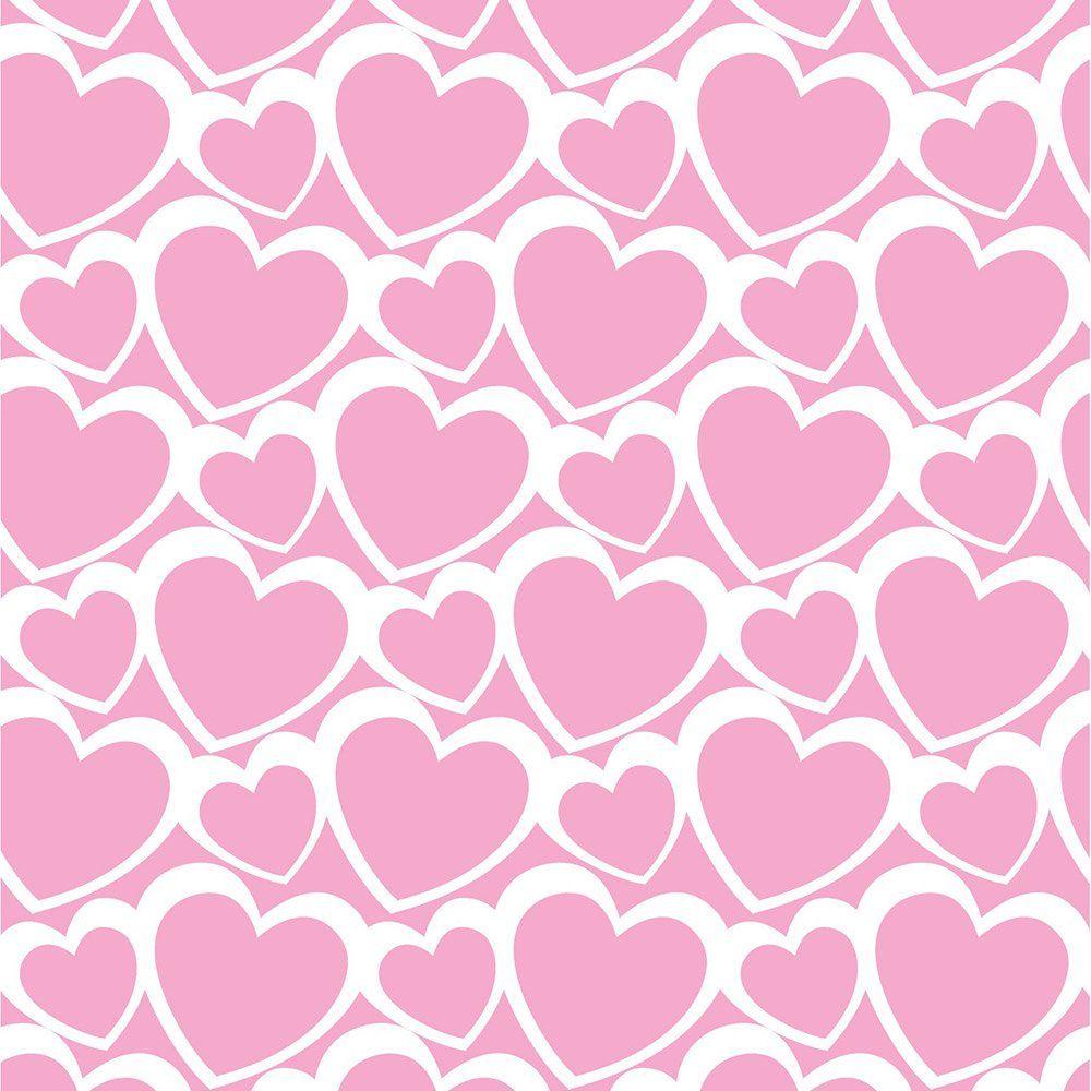 Fun4walls Blown Hearts Pastel Pink Blown Wallpaper