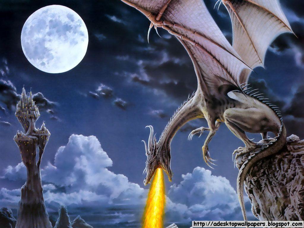 Free Dragon Fantasy Wallpaper