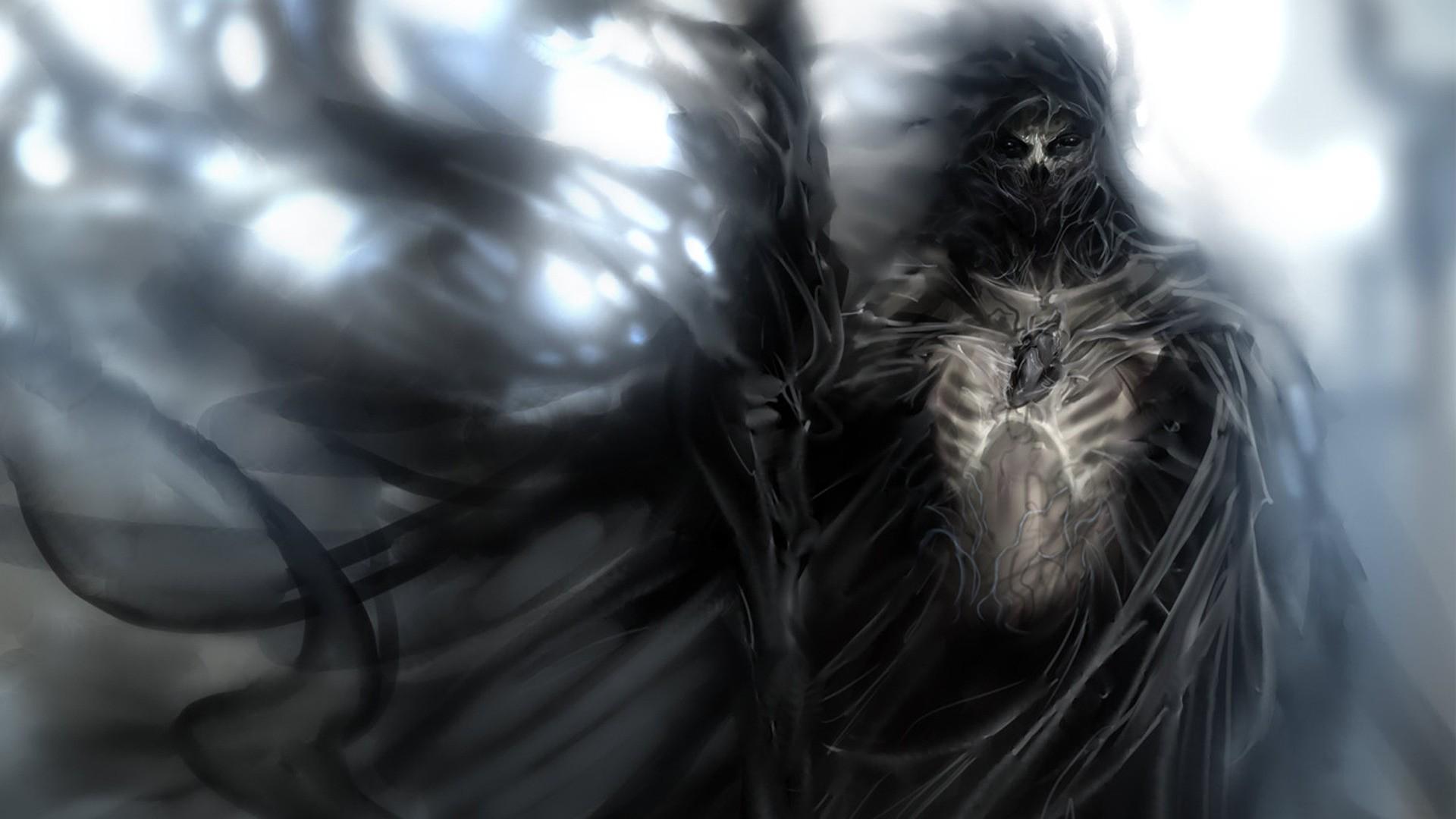 Werewolf And Grim Reaper Fantasy HD Wallpaper X