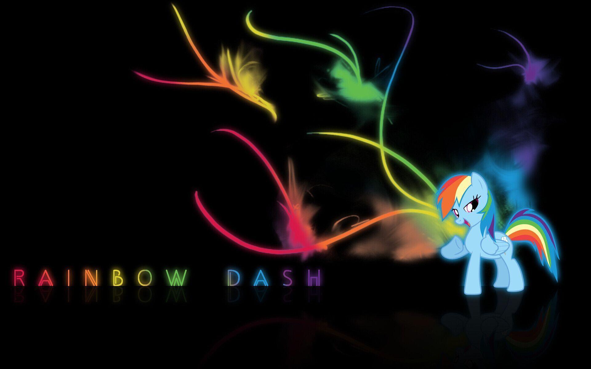 Wallpaper For > Cool Rainbow Dash Background