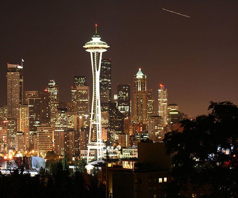 Seattle Skyline Art Seattle Skyline Wallpaper