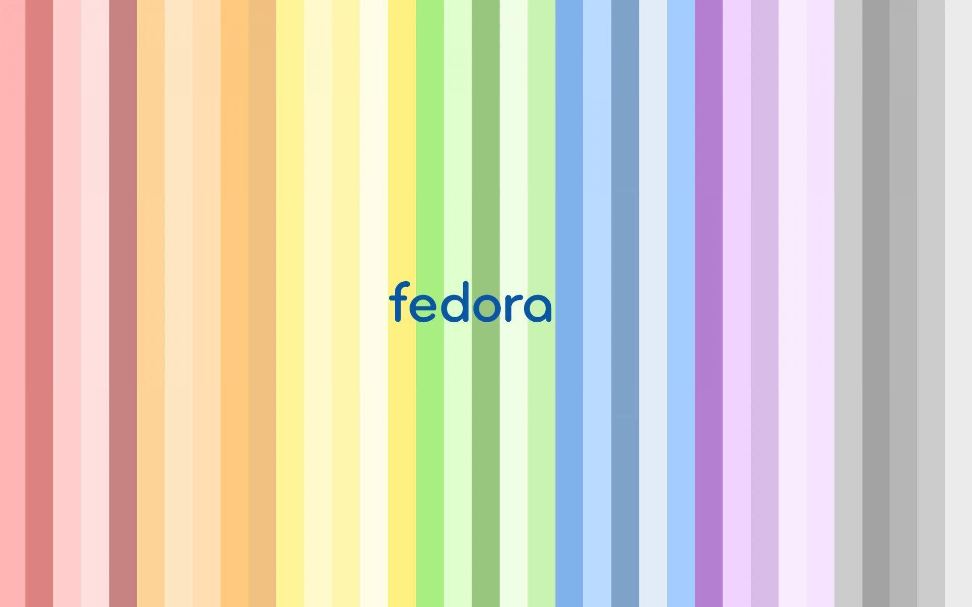 Fedora colored stripes desktop PC and Mac wallpaper