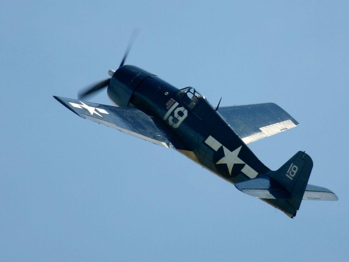 US Naval Propeller Fighter Wallpaper