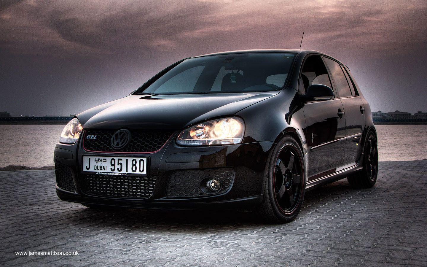 Volkswagen Gti Black Wallpaper