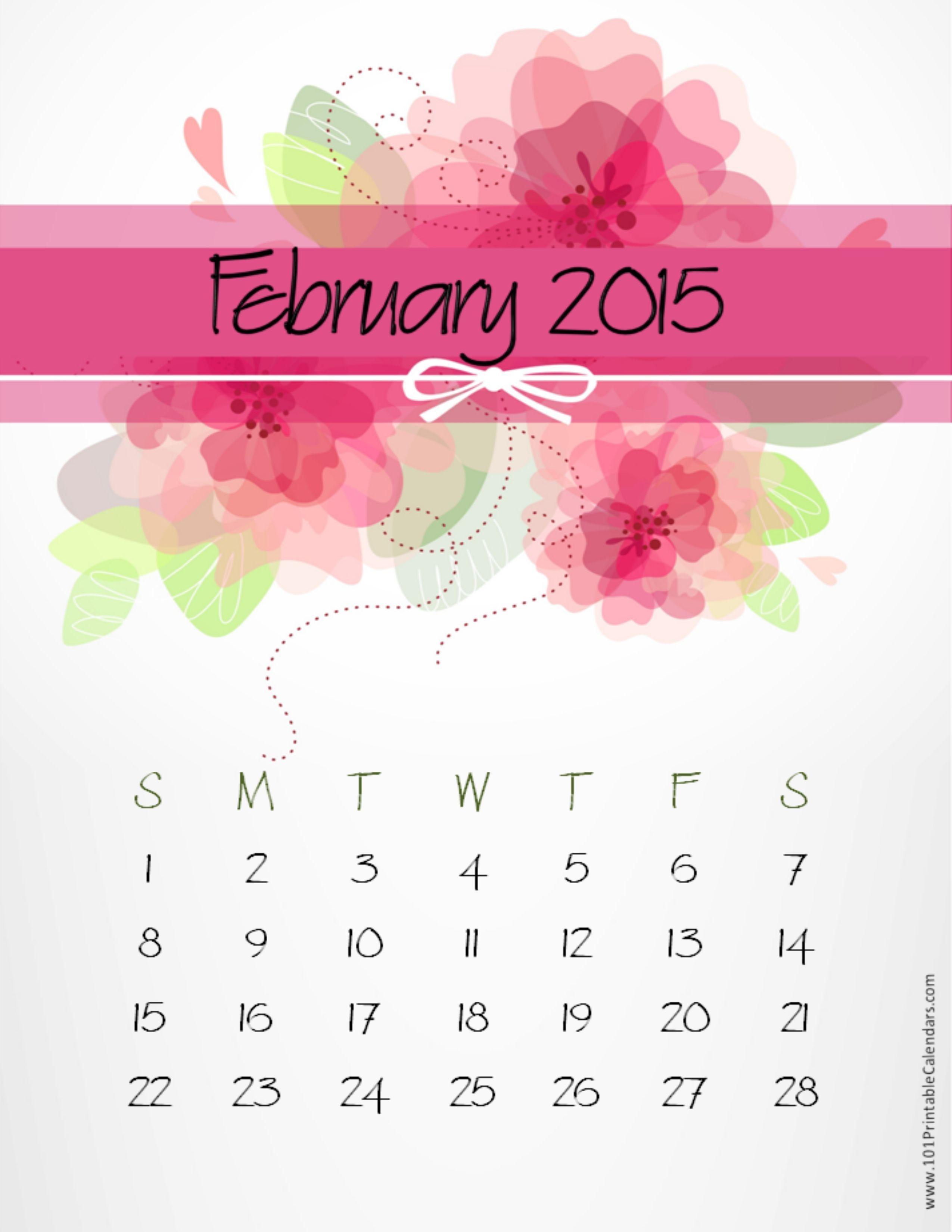 February Calendar 2015 Wallpapers - Wallpaper Cave