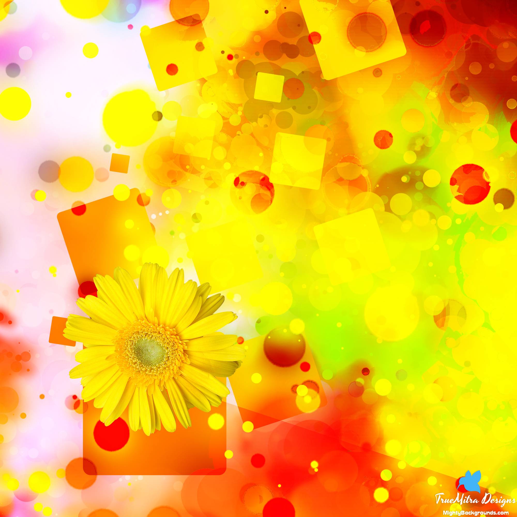 Bright Yellow Flower Abstract 308012 Image HD Wallpaper. Wallfoy