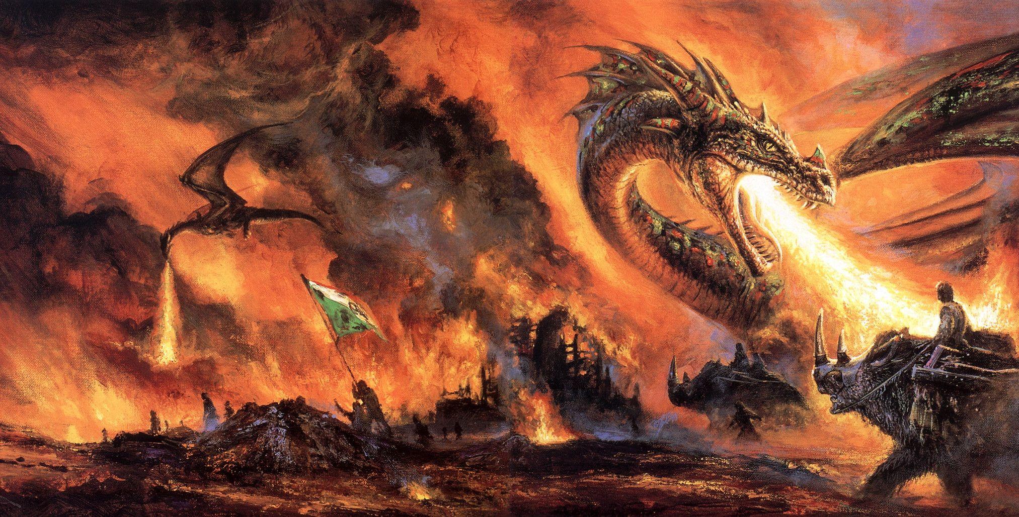 Download wallpaper Art, fantasy, fantasy, dragon free desktop