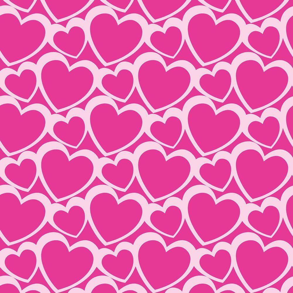 Fun4walls Blown Hearts Deep Pink Wallpaper