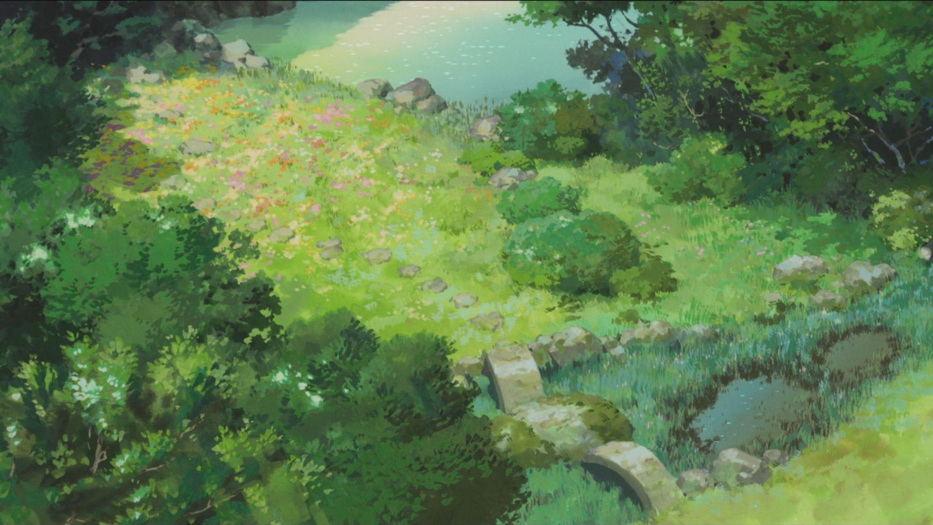 image For > Anime Forest Background