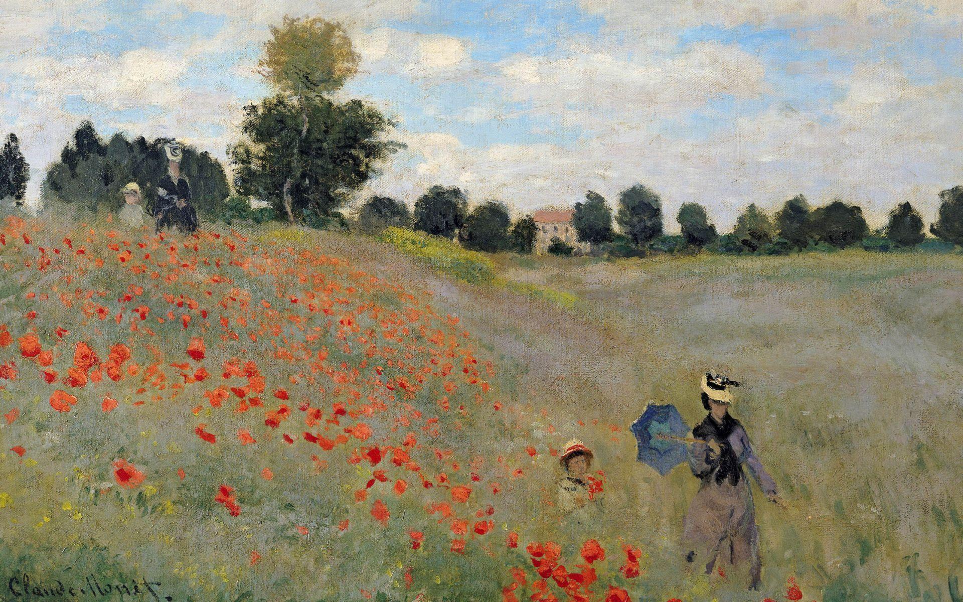Wallpaper Wild Poppies By Claude Monet Desktop. High Quality
