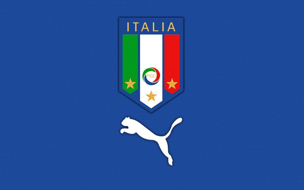 FIGC Italy football logo for computer desktop wallpaper