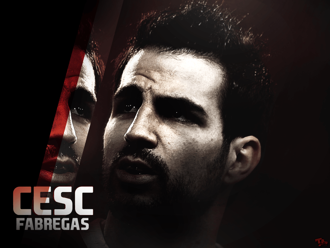 Cesc Fabregas Spanish Top Class Footballer Background