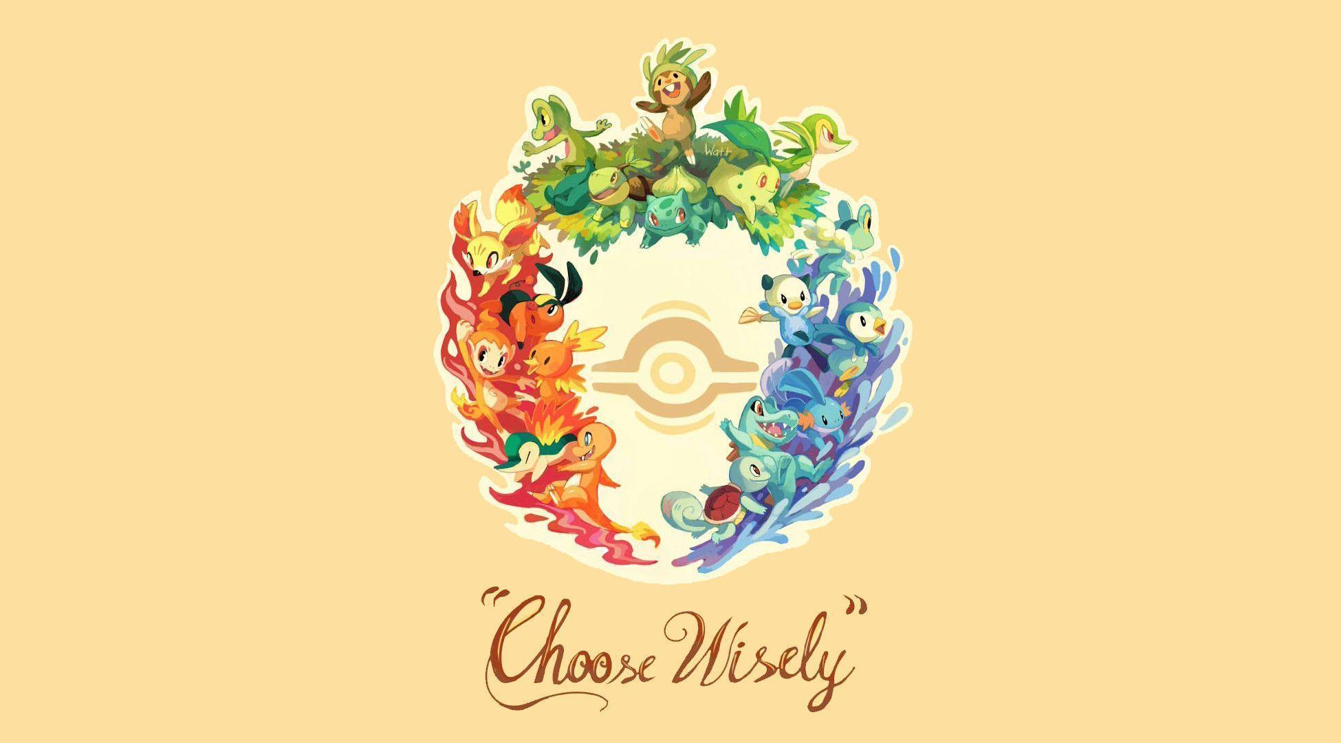 Pokemon, Choose Wisely, Bulbasaur, Chikorita, Treecko, Turtwig