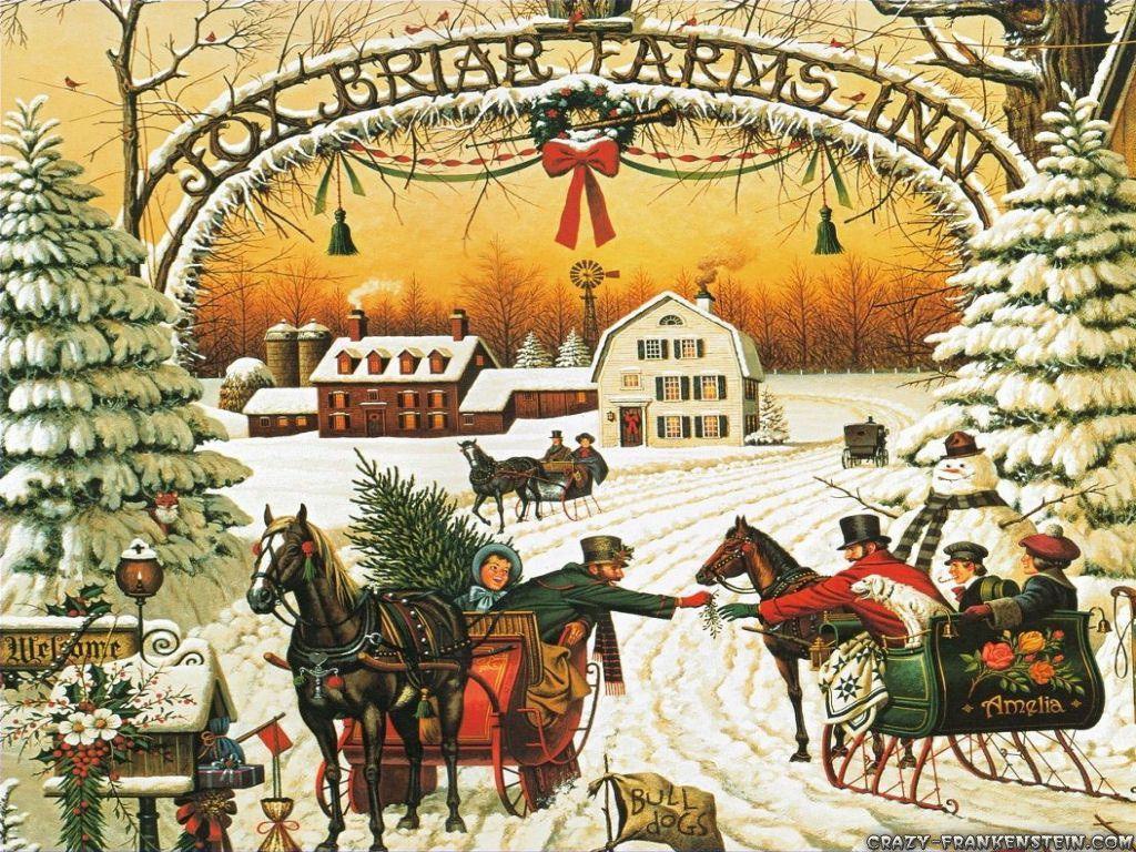 Old Fashioned Christmas Wallpaper Picture
