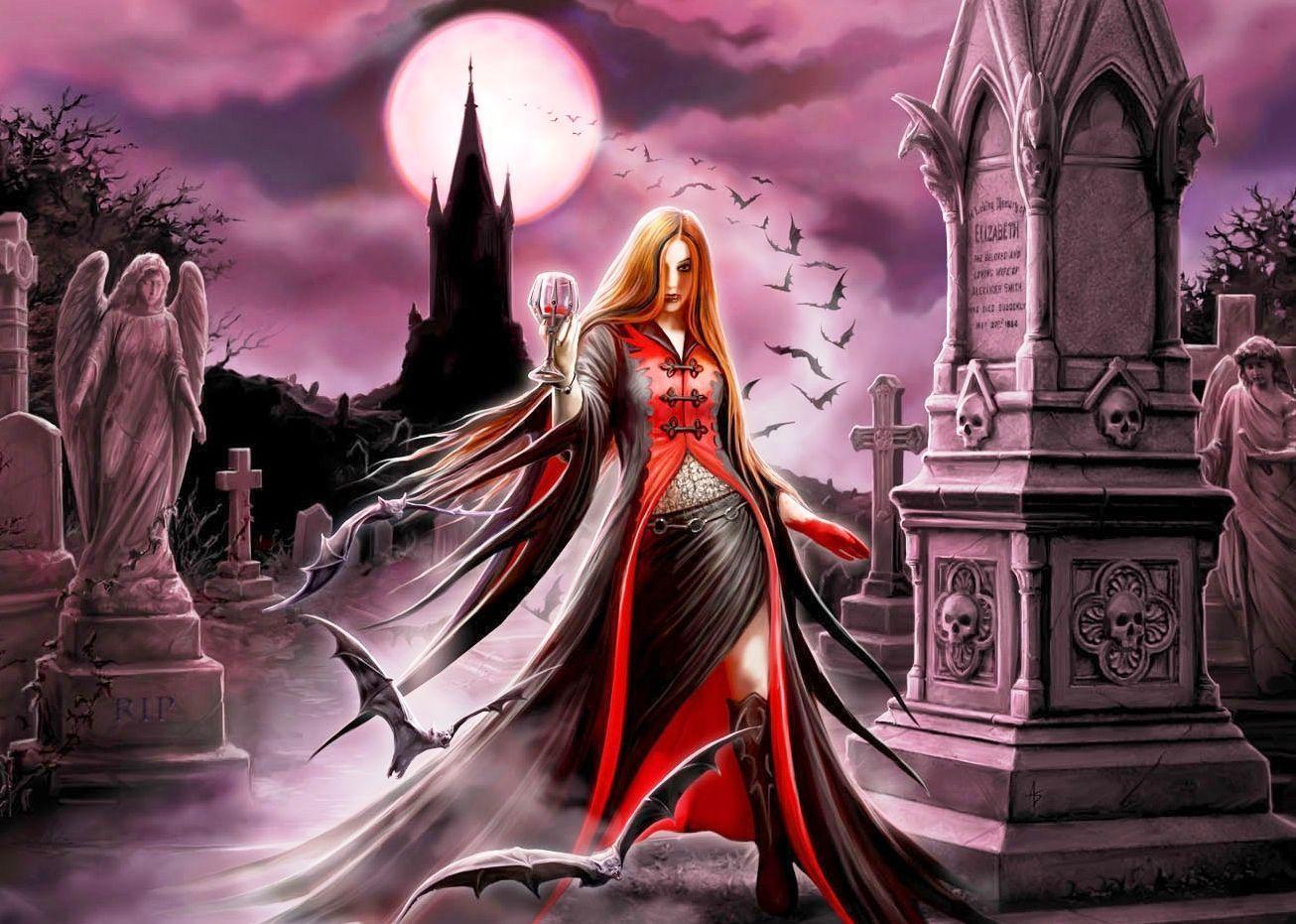 Pix For > Fantasy Vampire Wallpaper