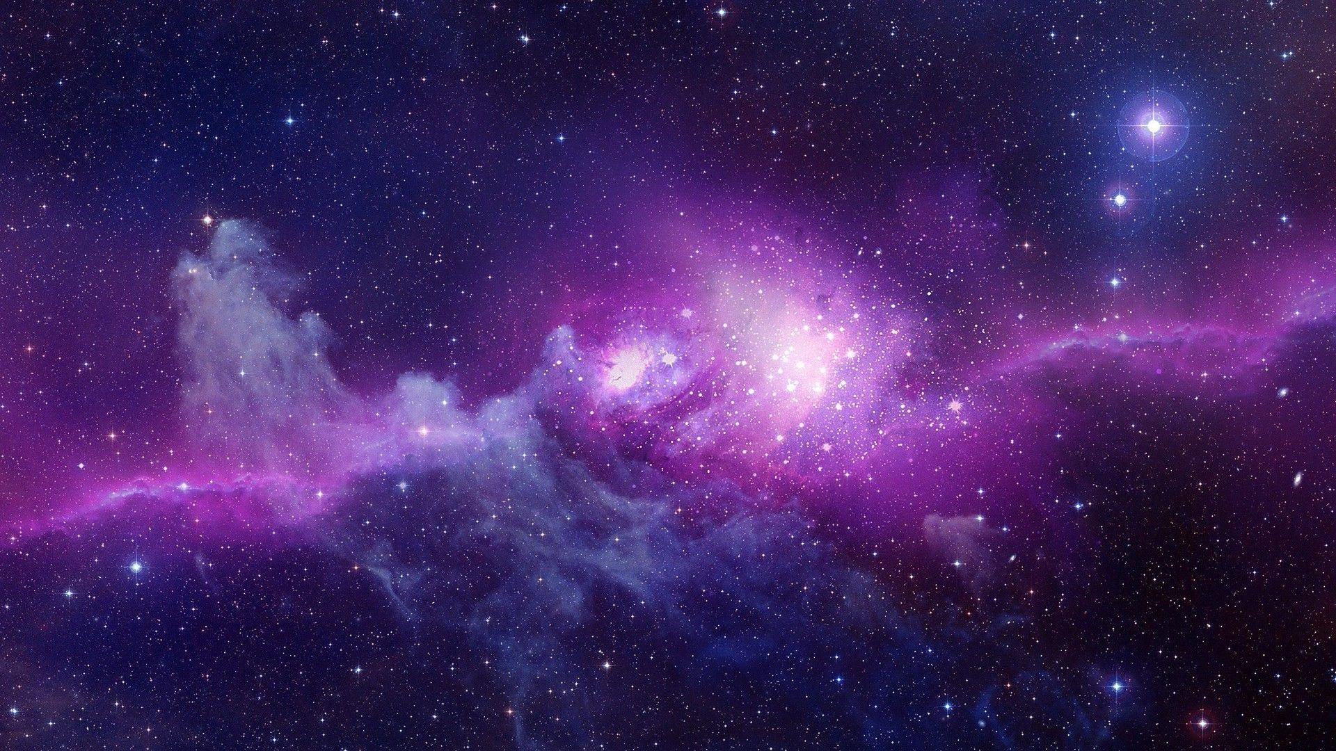 hd galaxy wallpaper purple