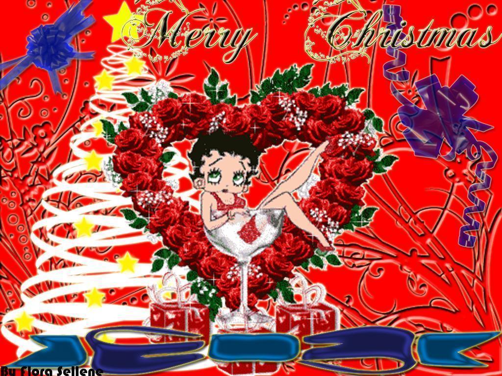 image For > Betty Boop Christmas Wallpaper