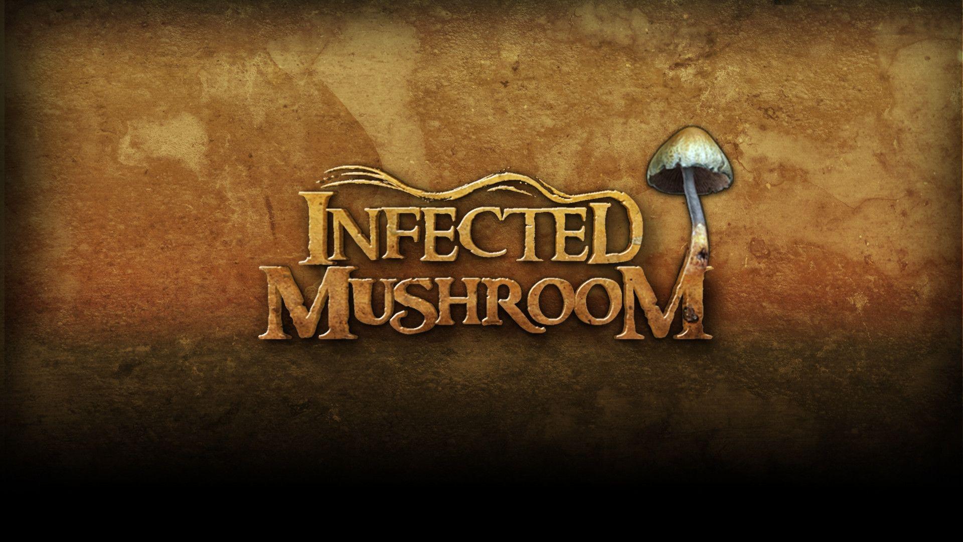 Download Wallpaper infected mushroom, letters, background