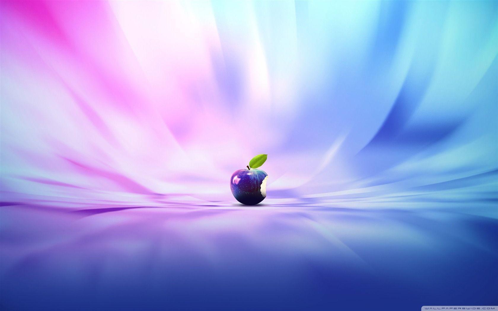 Purple Apple Think Different Apple Mac Desktop Wallpaper