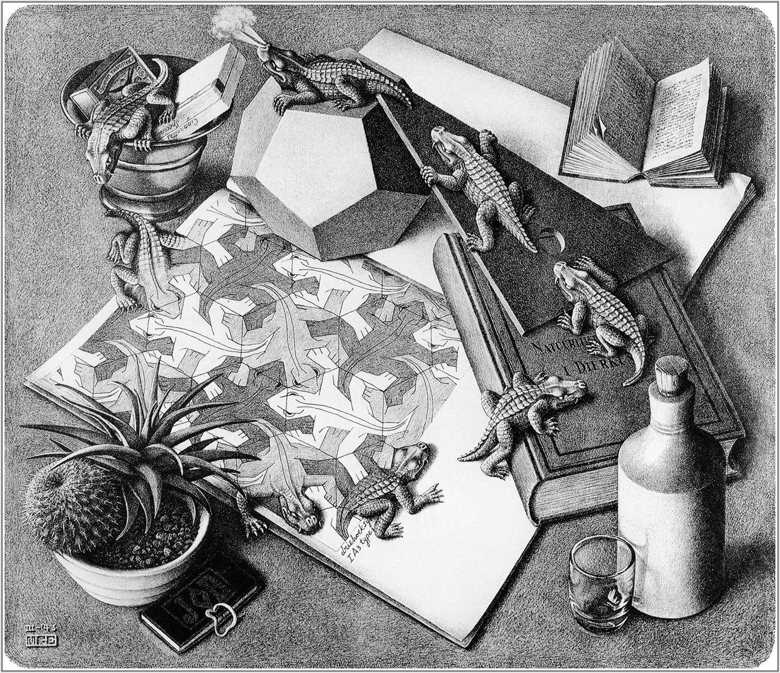 M C Escher Wallpaper