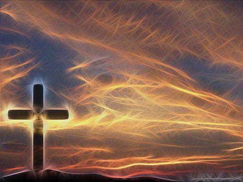 Cross & Sky Christian Wallpaper Background a GIMP edit of my