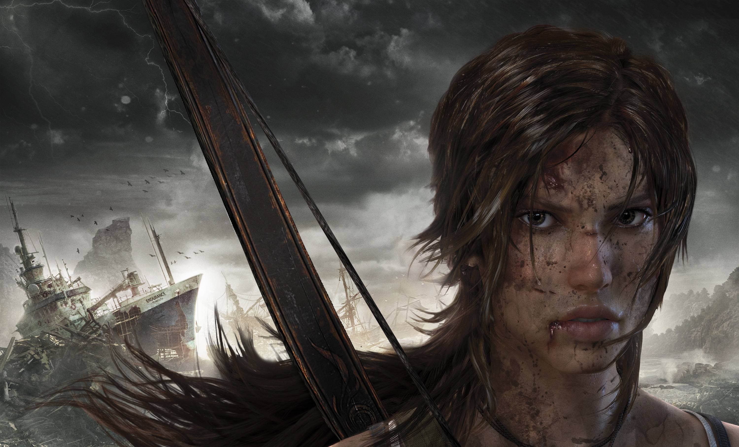 Tomb Raider Motion Picture Lara Croft Mobile Wallpaper feat. Angelina Jolie  and Alicia Vikander