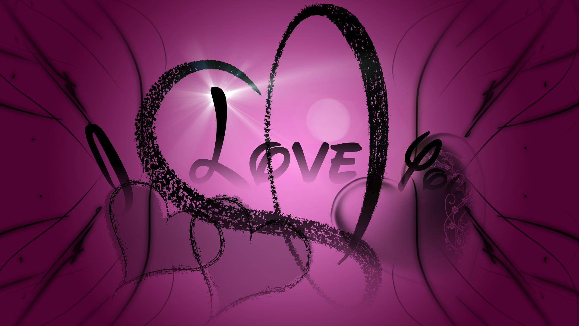 Wallpaper For > Pink And Purple Heart Background