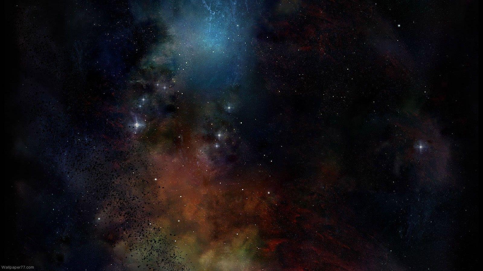 Colorful Space, 1600x900 pixels, Wallpaper tagged Galaxy