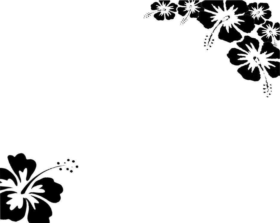 black and white background flowers