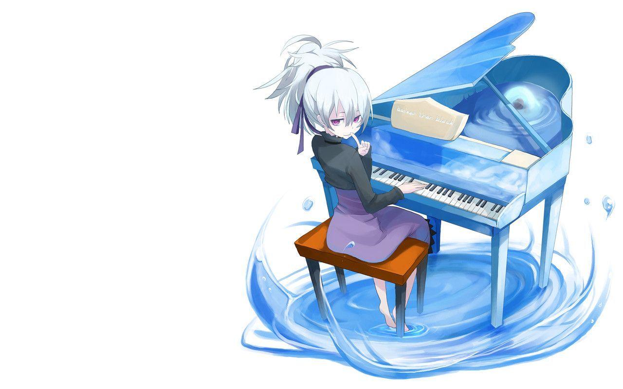 Anime Music Piano Girl Wallpaper 19620 Full HD Wallpaper Desktop