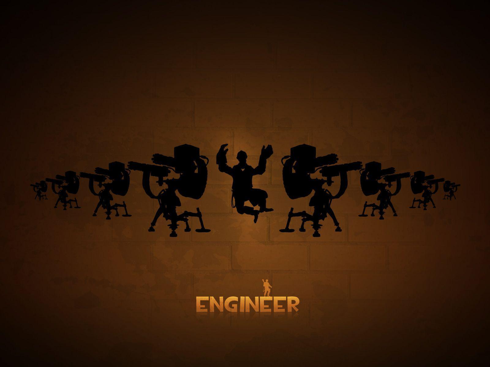 Engineering Engineer TF2 Team Trek Star Wallpaper. High