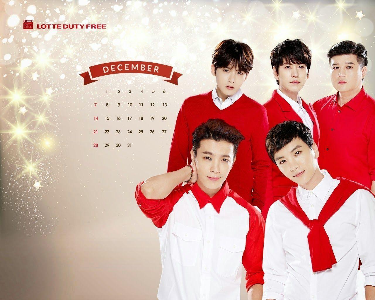 EXO, 2PM Y SUPER JUNIOR EN WALLPAPERS CALENDARIOS 2014