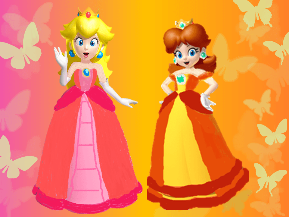 Princess Peach and Daisy Wallpaper