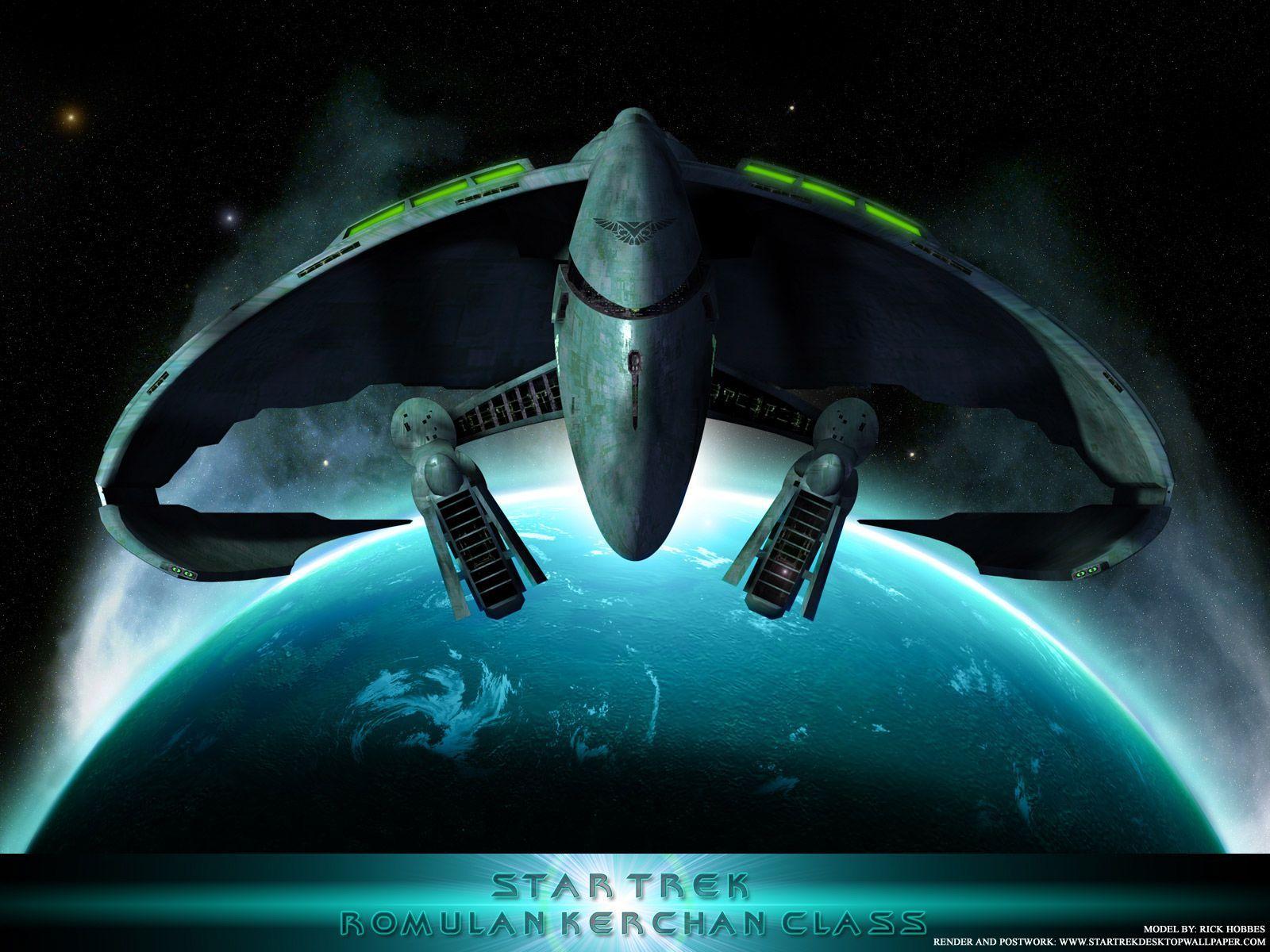Star Trek Romulan kerchan Class, free Star Trek computer desktop