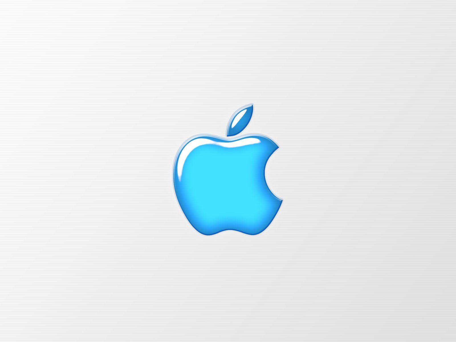 Download Blue Apple Logo Wallpaper. Full HD Wallpaper