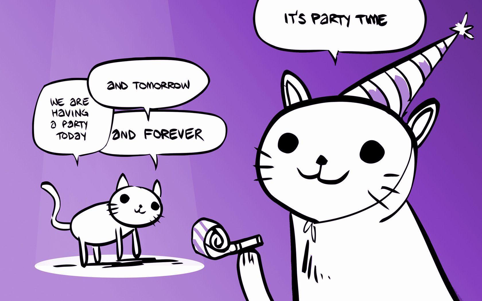 Party Cat Wallpaper. Party Cat Background