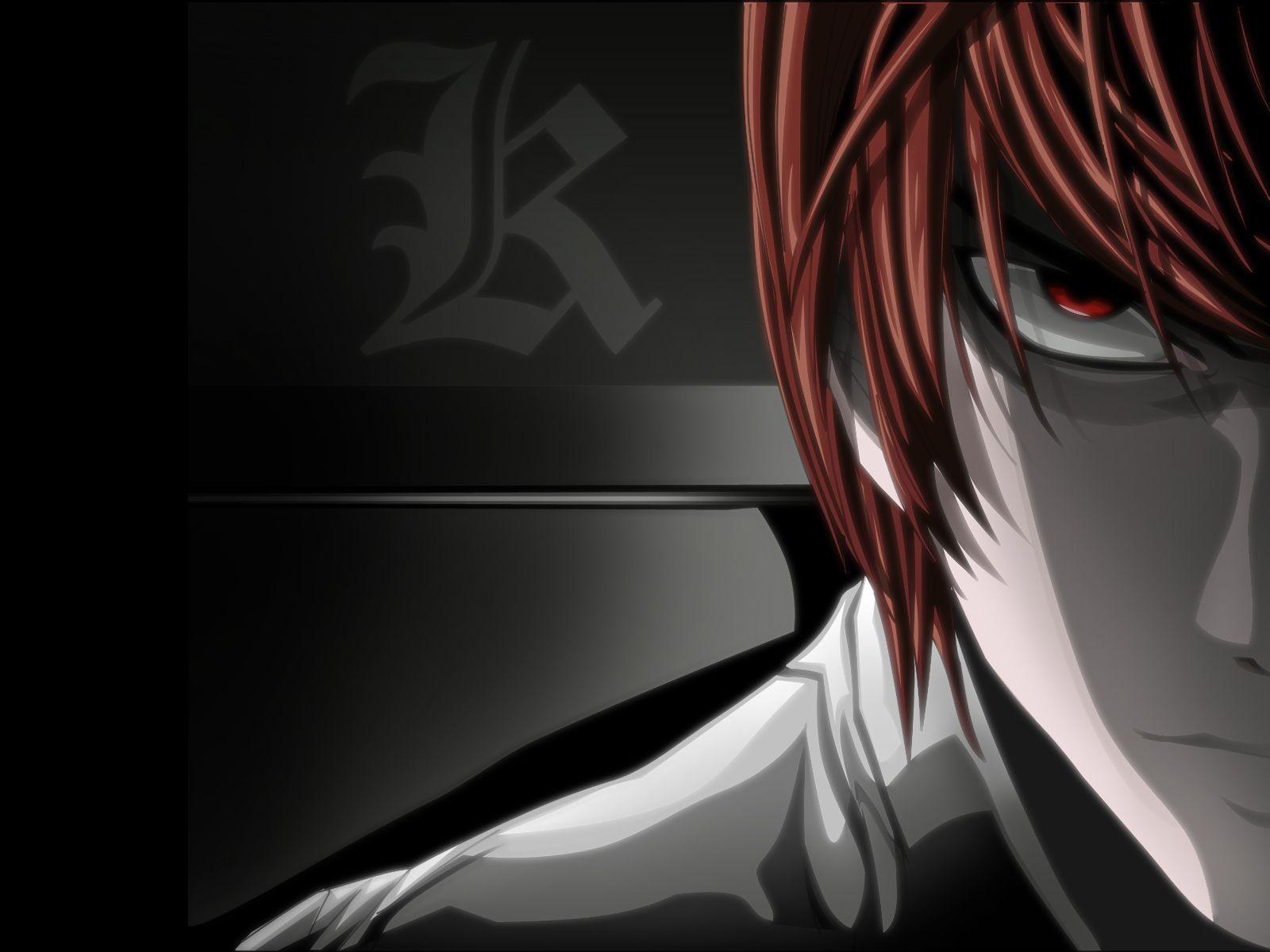 Light Yagami Close Up Wallpaper Image featuring Death Note