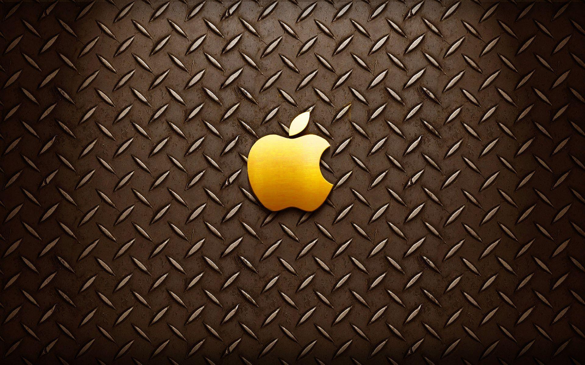 Gold Apple Logo Wallpaper Golg Golden Color HD Free Wallpaper