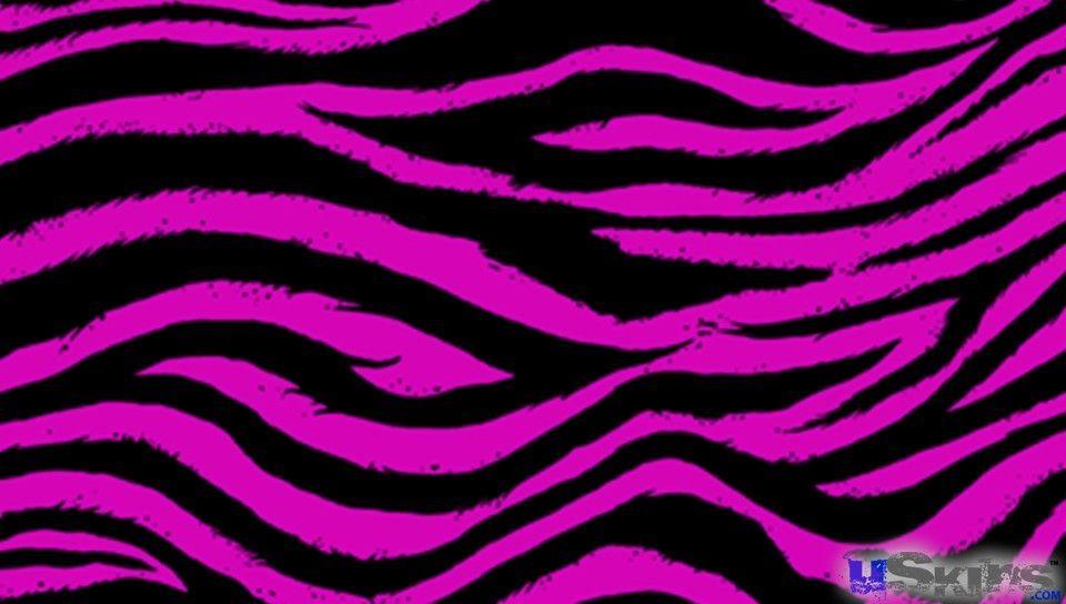 Pink And Zebra Background