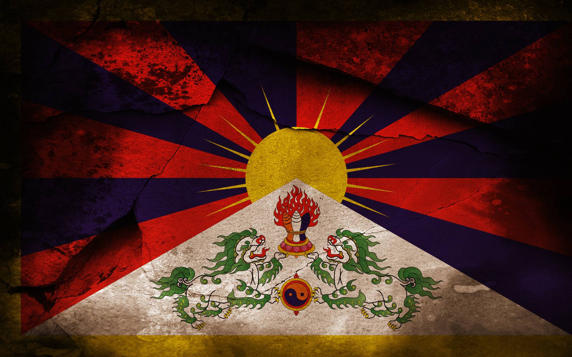 Flag Of Tibet Wallpaper. Flag Of Tibet Background