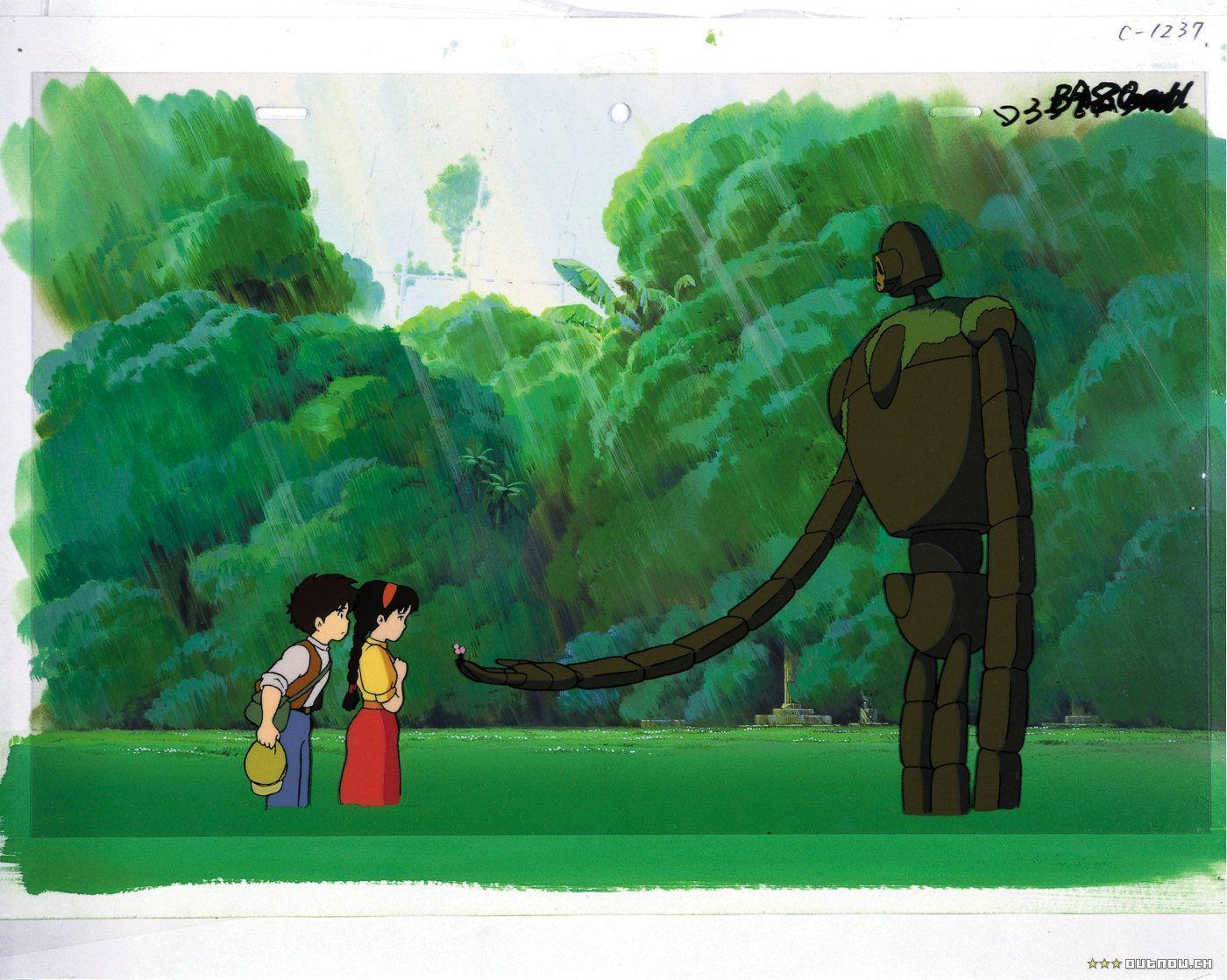 Studio Ghibli Wallpaper 1024x768 Laputa Castle In Picture