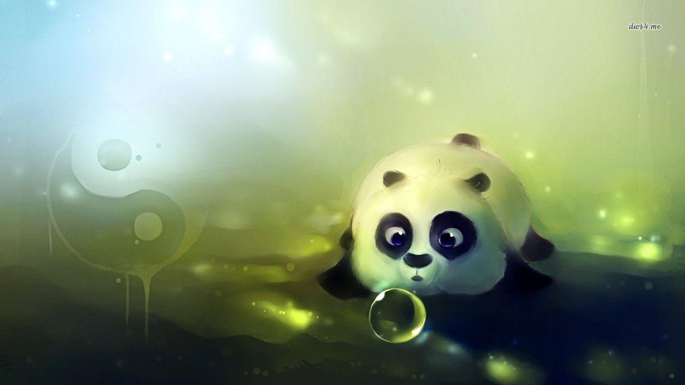 Cute Baby Pandas Desktop Wallpaper